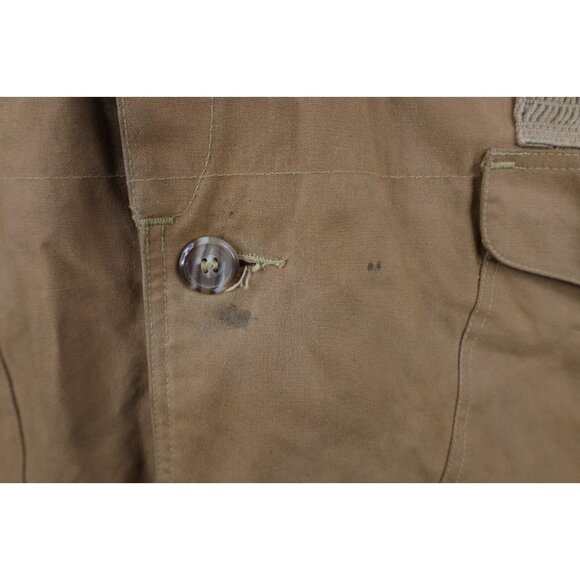 Vtg 90s CC Filson Mens 48 XL Waxed Tin Cloth Hunting Birding Jacket Hooded USA - Picture 4 of 16